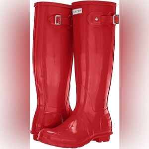 Hunter Tall Red Rain Boots